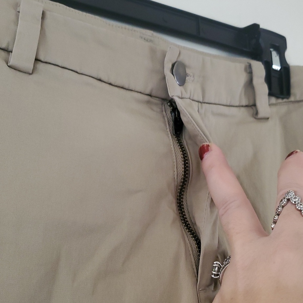 Mens Lululemon Commission Pants Size 31 Khaki 5 Pocket - Picture 3 of 12